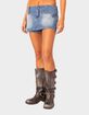 EDIKTED Wanona Denim Mini Skort image number 1