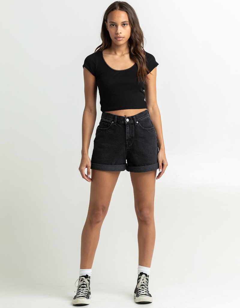 RSQ Womens Super High Rise Mom Shorts image number 4