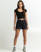 RSQ Womens Super High Rise Mom Shorts image number 5