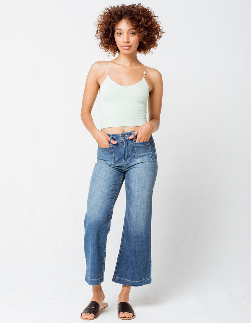 FULL TILT Strappy Seamless Mint Womens Cami image number 3