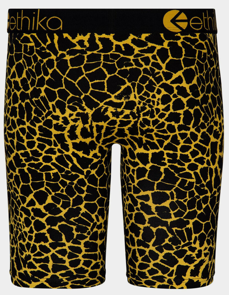 ETHIKA Giraffe Yellow Staple Mens Boxer Briefs image number 2