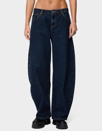 EDIKTED Jillian Low Rise Oversized Barrel Jeans Primary Image