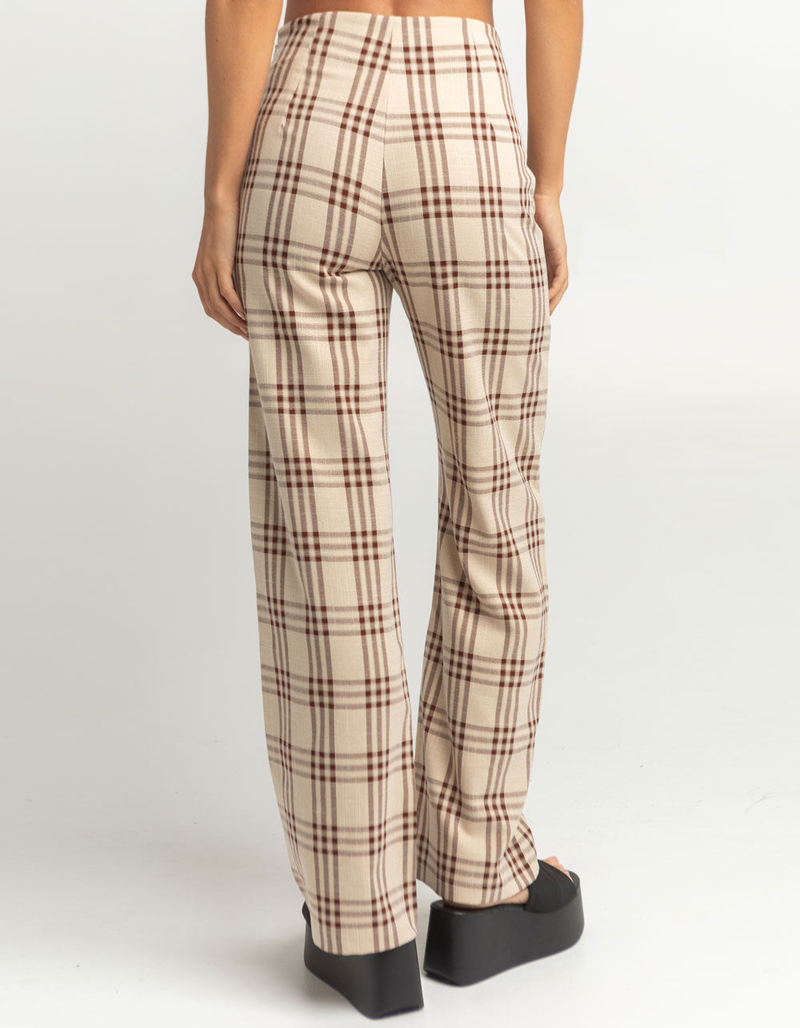 WEST OF MELROSE Rad In Plaid Womens Wide Leg Pants image number 2