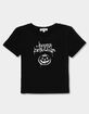 HALLOWEEN Chalk Pumpkin Womens Baby Tee image number 1