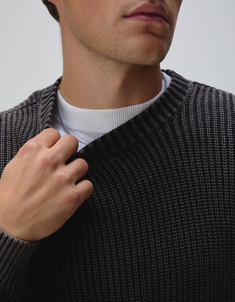 RSQ Mens Washed Crewneck Sweater image number 7