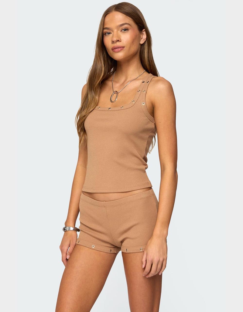 EDIKTED Hasel Grommet Ribbed Tank Top image number 2