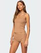 EDIKTED Hasel Grommet Ribbed Tank Top image number 3