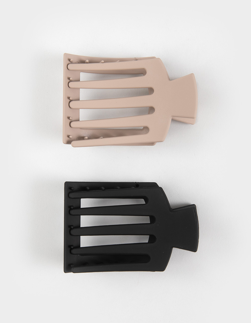 FULL TILT 2 Pack Flat Open Square Rubberized Clips image number 1