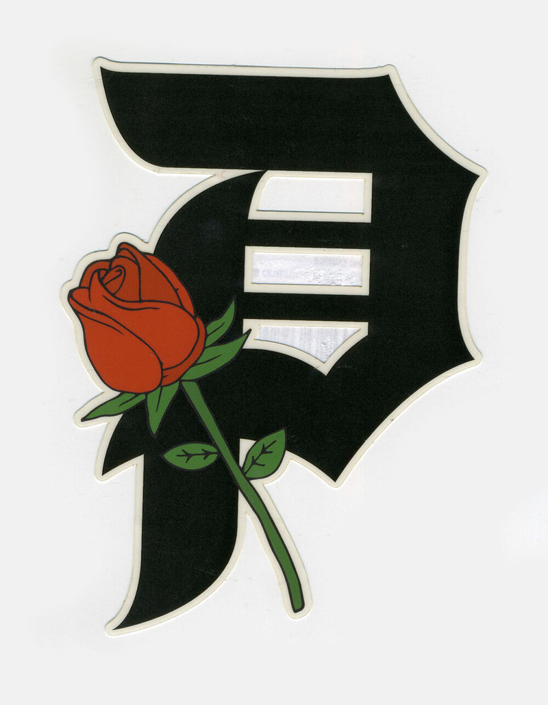PRIMITIVE Black Rosebud Sticker image number 0
