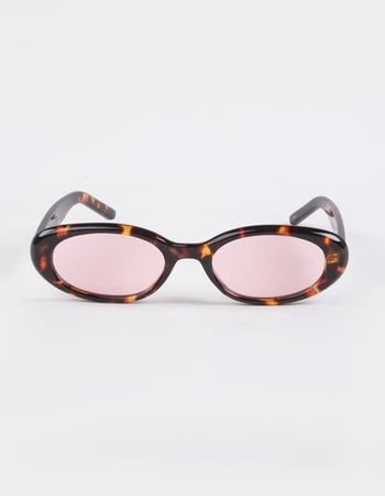 RSQ Oval Plastic Sunglasses Alternative Image