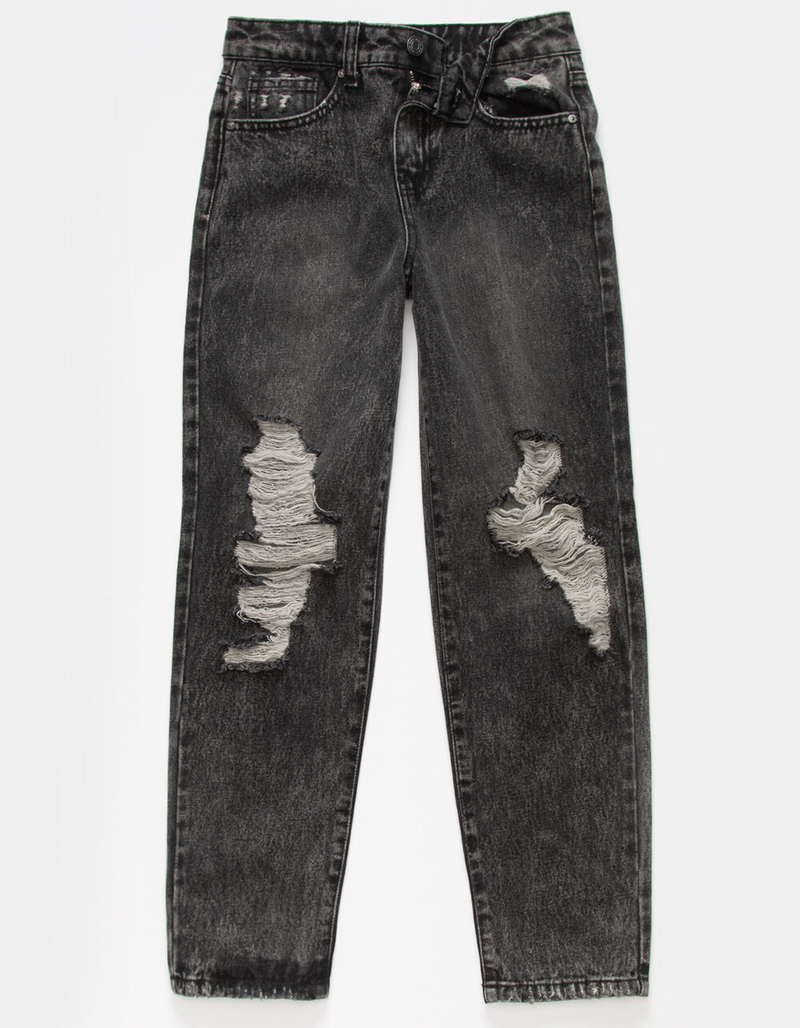 RSQ Girls 90s Acid Wash Jeans image number 4