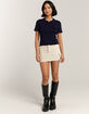 RSQ Womens Low Rise Cargo Mini Skirt image number 5
