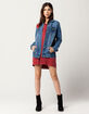 BOOM BOOM JEANS Rose Patch Womens Denim Jacket image number 4