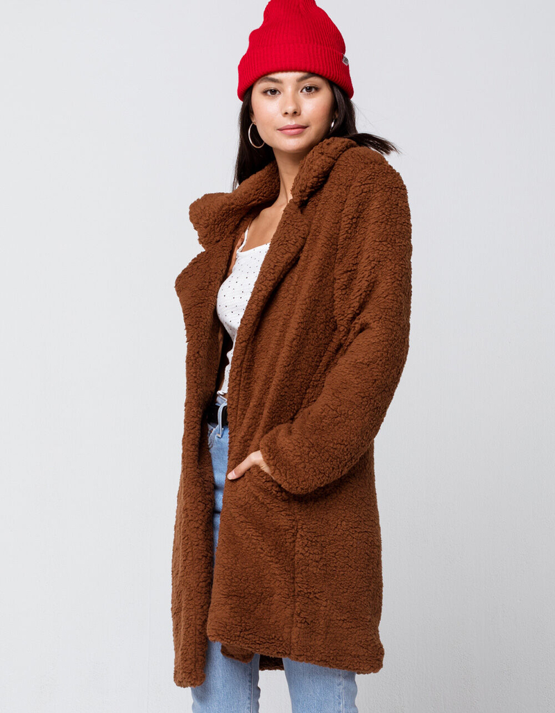 KAII Cozy Teddy Midi Womens Jacket image number 0