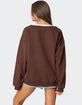EDIKTED 76 Oversized V-Neck Sweater image number 5