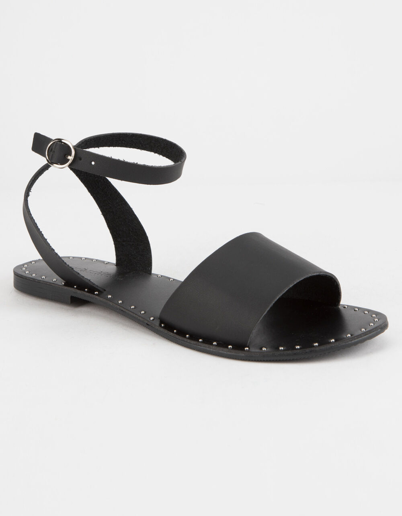 CITY CLASSIFIED Studded Ankle Wrap Womens Sandals image number 0