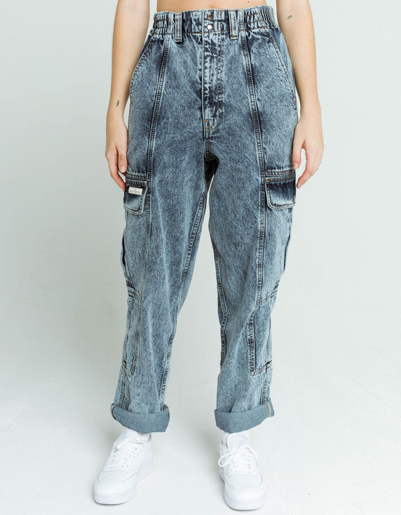 BDG Urban Outfitters Blaine Cargo Womens Acid Wash Skate Jeans image number 3