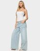 EDIKTED Teela Lacey Low Rise Carpenter Jeans image number 4