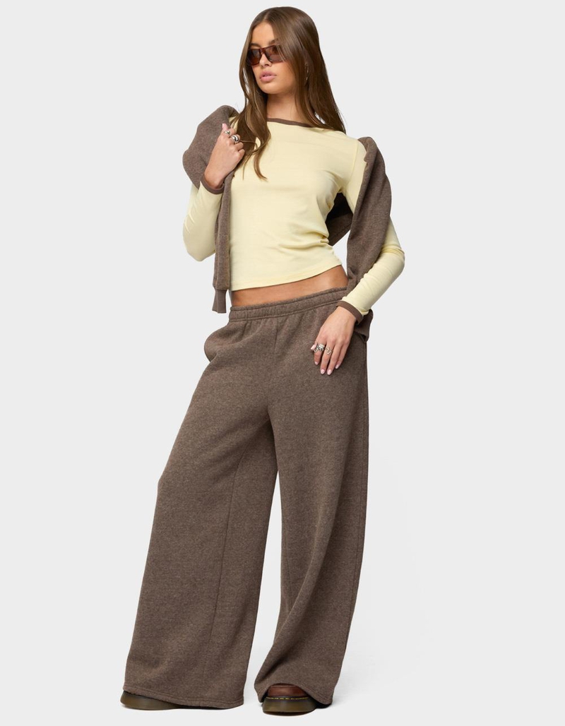 EDIKTED Zander Contrast Long Sleeve Tee image number 4