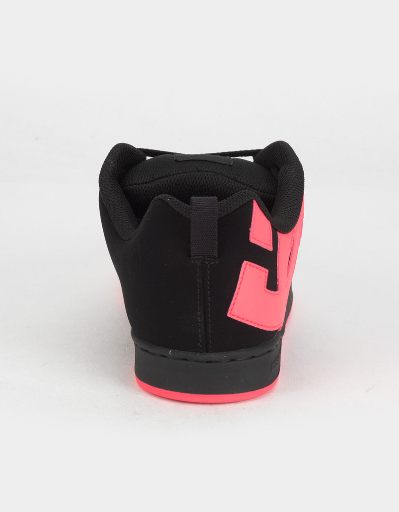 DC SHOES Court Graffik Womens Black & Hot Pink Shoes image number 4