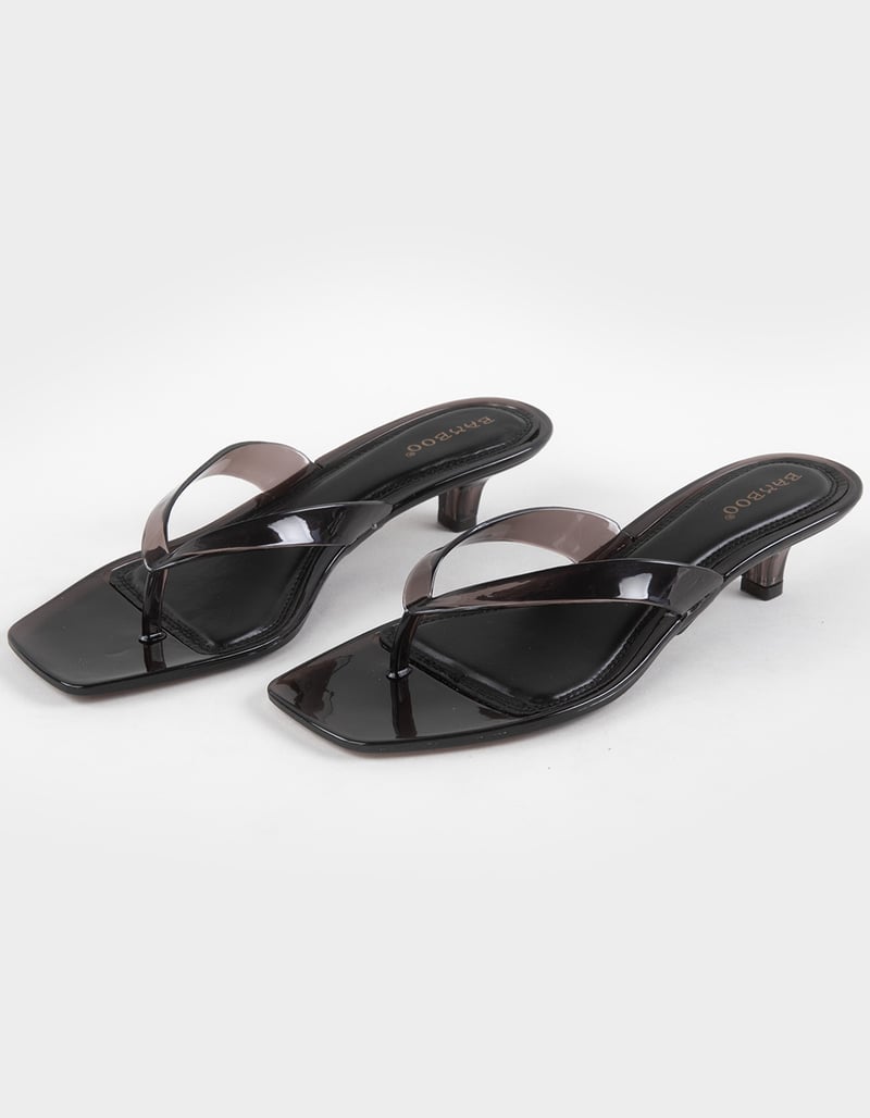 BAMBOO Stacy Womens Jelly Kitten Heels image number 3