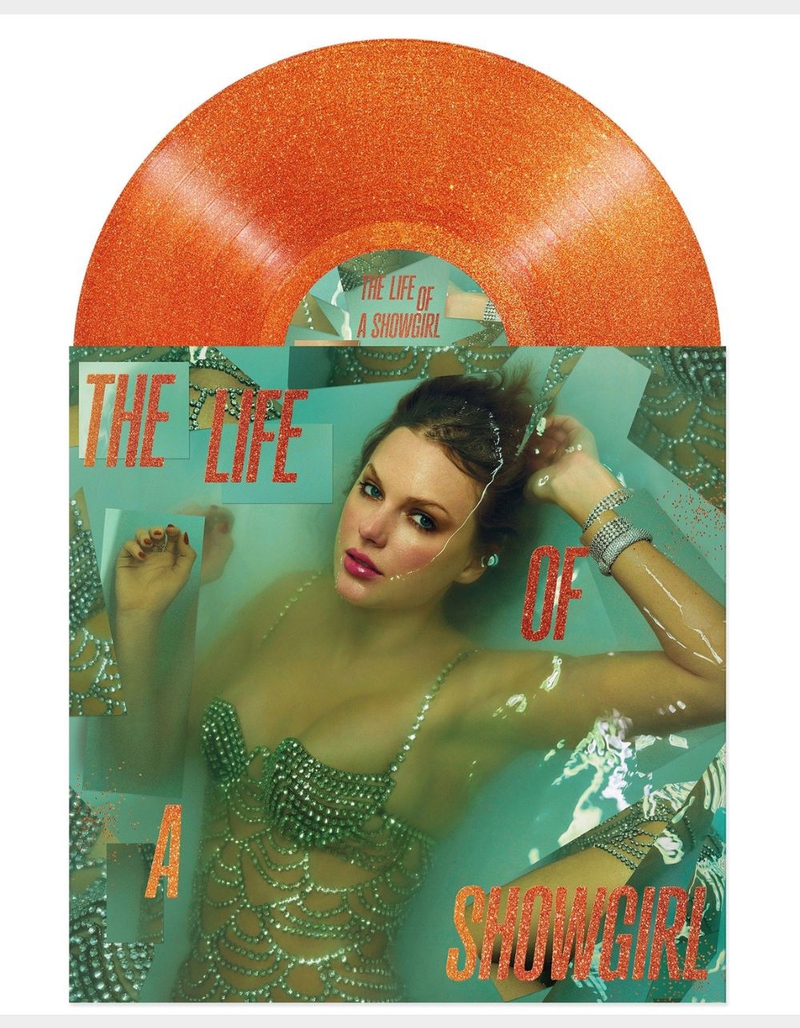 TAYLOR SWIFT The Life Of A Showgirl [Sweat And Vanilla Perfume Portofino Orange Glitter Vinyl] image number 2