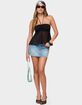 EDIKTED Sheer Chiffon Babydoll Halter Top image number 5