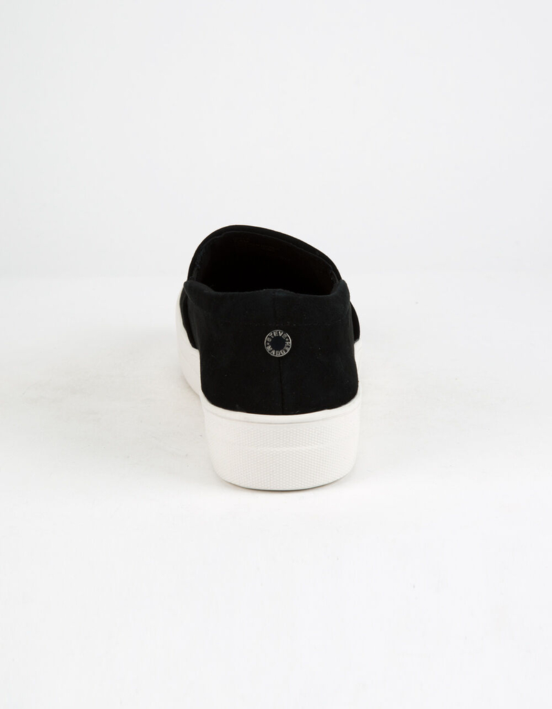 STEVE MADDEN Gills Black Suede Womens Shoes image number 4