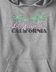 DESTINATION Los Angeles California Palms Unisex Kids Hoodie image number 2