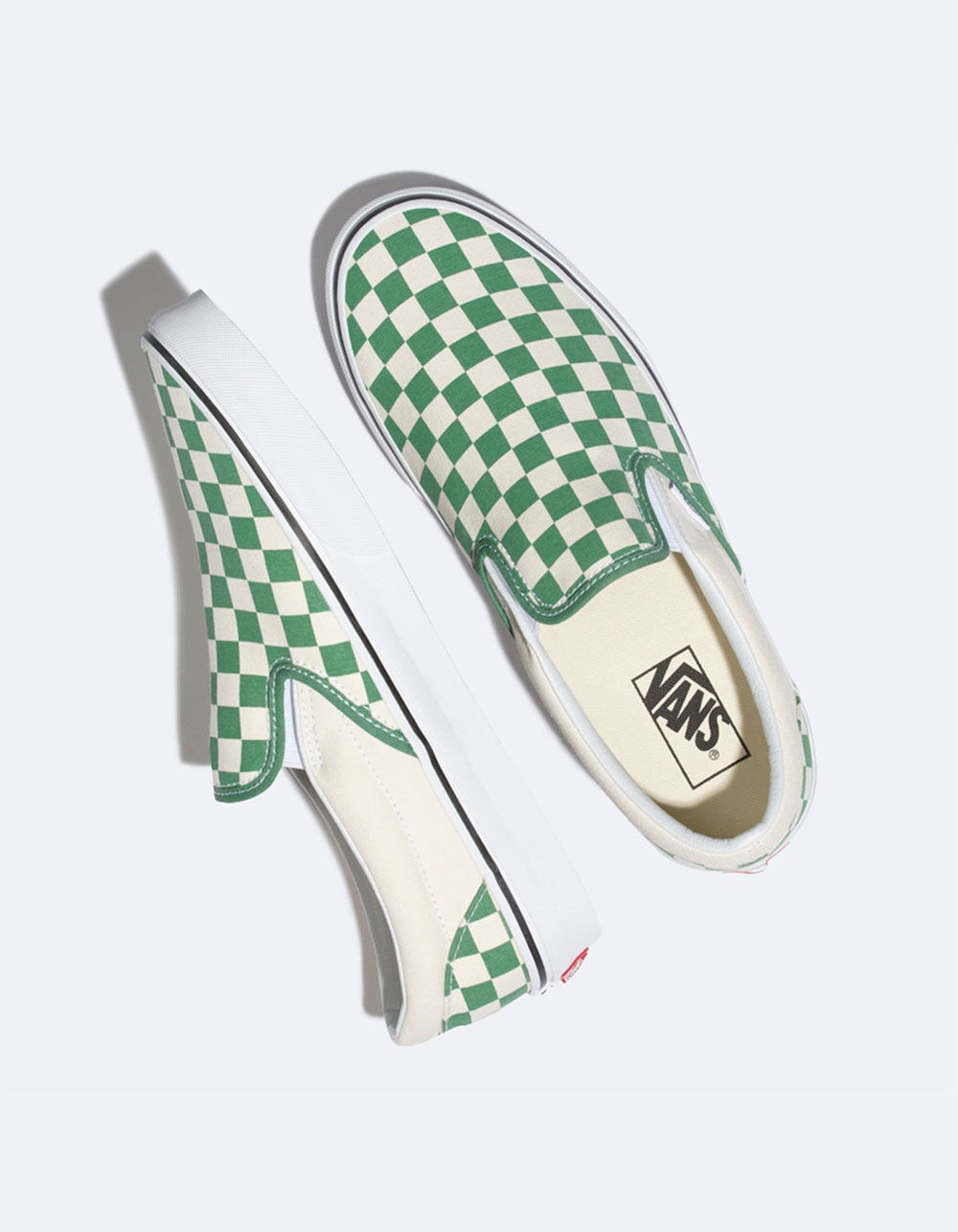 checkered green vans