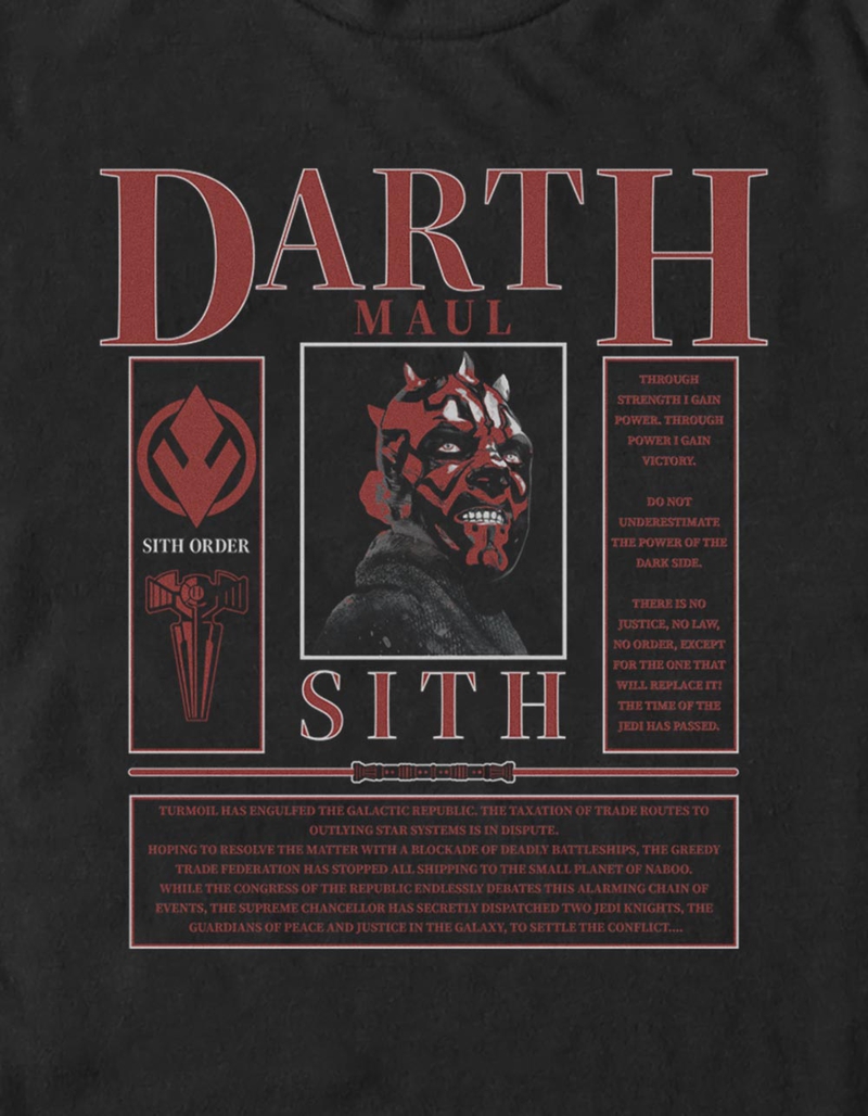 STAR WARS Darth Maul Card Unisex Tee image number 1
