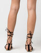 CITY CLASSIFIED Lace Up Leg Wrap Womens Sandals image number 3