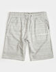 VOLCOM Round One Mens Gray Sweat Shorts image number 1