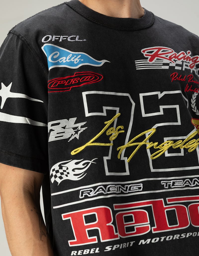 RSQ Mens Moto Boxy Tee image number 1
