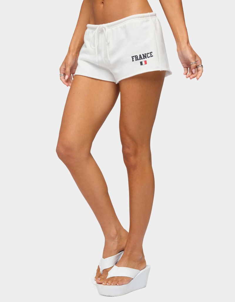 EDIKTED France Low Rise Micro Shorts image number 1