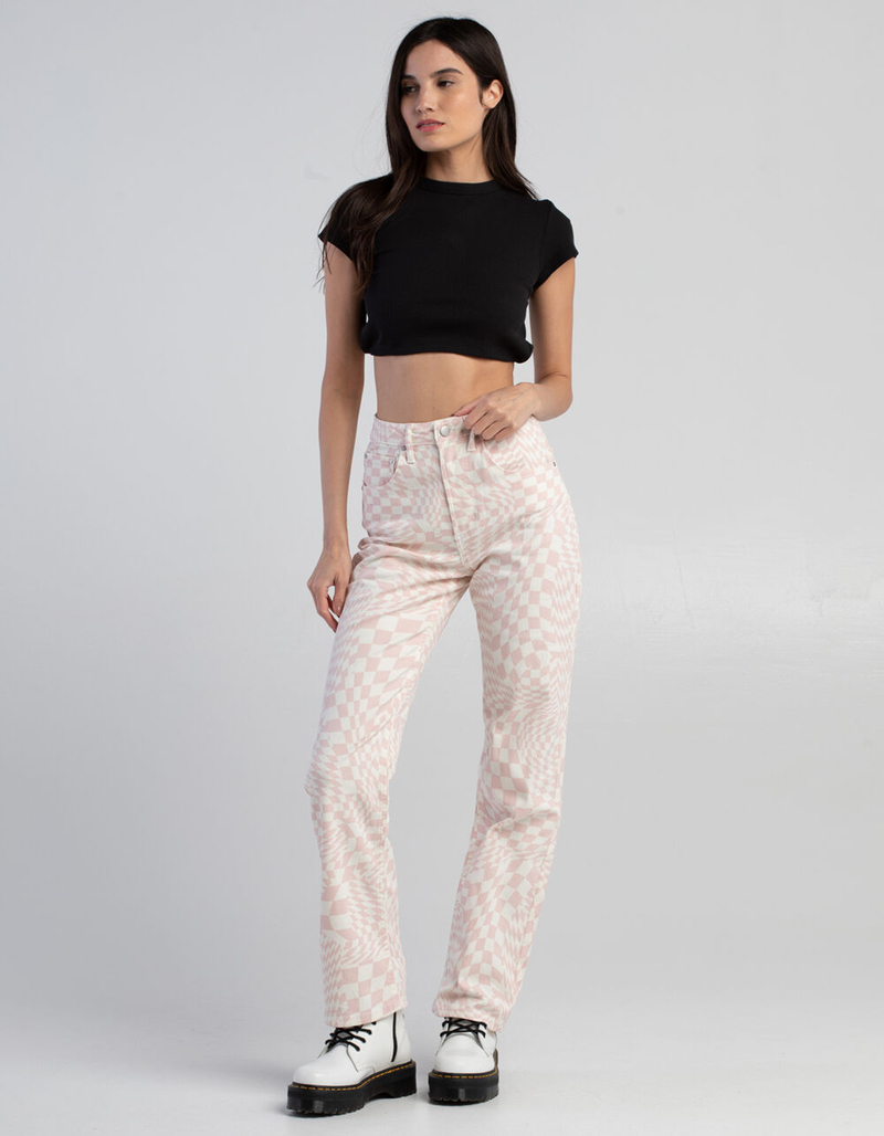 TINSELTOWN Womens High Rise 5 Pocket Wide Leg Jeans image number 0