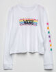 VANS Check Tangle White Girls Tee image number 1
