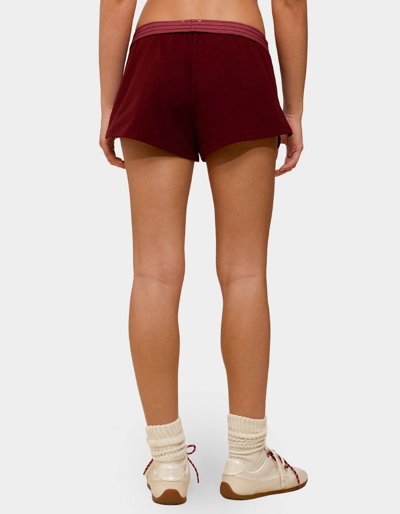 EDIKTED Noemi Stripey Foldover Shorts image number 2