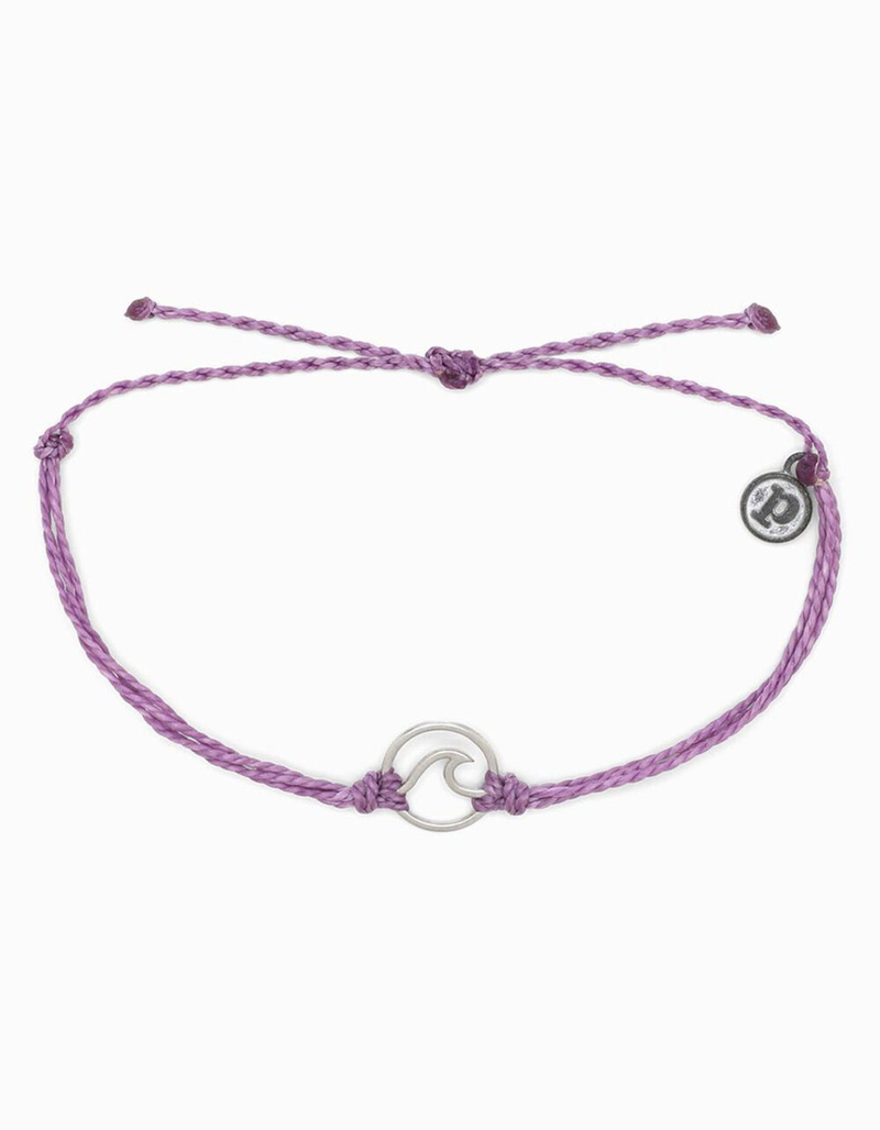 PURA VIDA Silver Wave Lavender Charm Bracelet image number 0