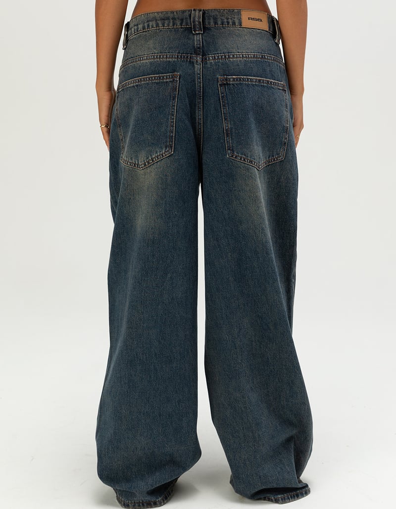 RSQ Womens Low Rise Ultra Baggy Jeans image number 4