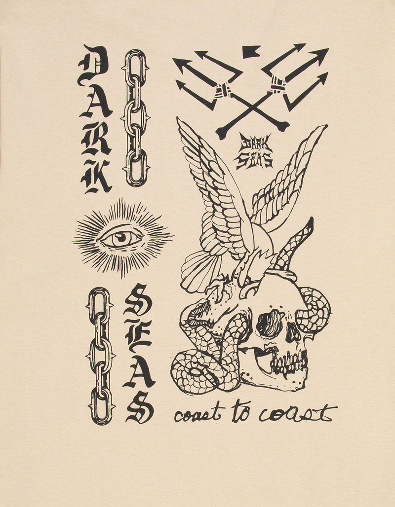 DARK SEAS Troublemaker Mens Heavyweight Tee image number 2