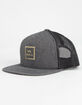 RVCA VA All The Way II White & Light Gray Mens Trucker Hat image number 1