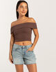 RSQ Womens Low Rise Baggy Carpenter Shorts image number 6