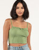 WEST OF MELROSE Womens Pointelle Emma Tank Top image number 1