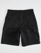 AMERICAN STAR Mens Black Cargo Shorts image number 2
