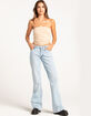 FULL TILT Gauze Crochet Trim Womens Tube Top image number 4