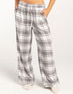 FULL TILT Plaid Womens Pajama Pants image number 2