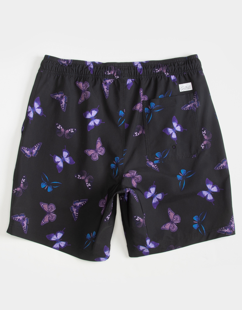 BLUE CROWN Butterfly Mens Swim Shorts image number 4