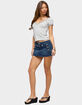 EDIKTED Antonela Striped V-Neck Tee image number 4