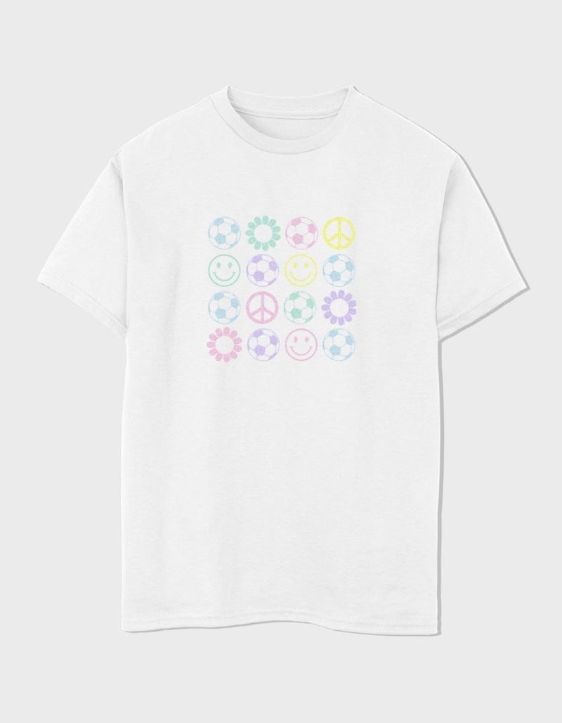 SOCCER Icon Grid Unisex Kids Tee image number 0